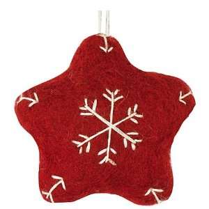 Fair Trade Holiday Snowflake Star Ornament 