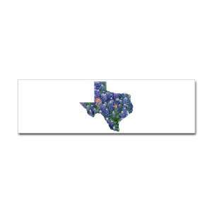  Bumper Sticker Bluebonnets Texas Shaped 