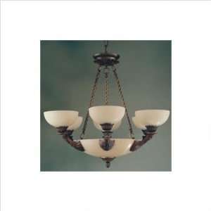   Cordoba Nine Light Traditional Chandelier in Antique Brass Home