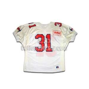  White No. 31 Game Used UTEP Russell Football Jersey (SIZE 