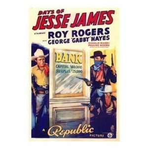 Days of Jesse James by Unknown 11x17 