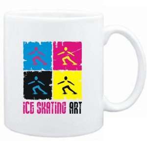  Mug White  Ice Skating Art  Sports
