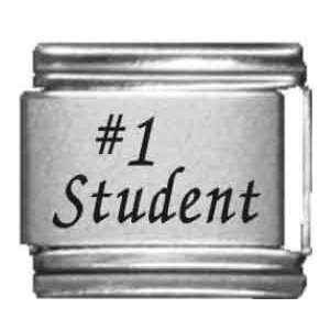  Number 1 Student Laser Italian Charm Jewelry