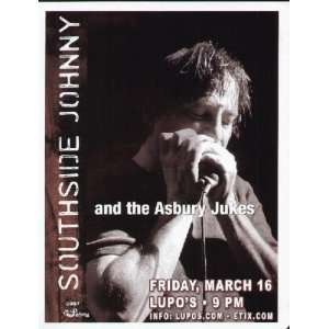  Southside Johnny Concert Flyer Providence