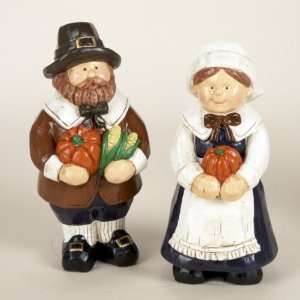  Pack of 6 Thanksgiving Pilgrim Man and Woman Tabletop 