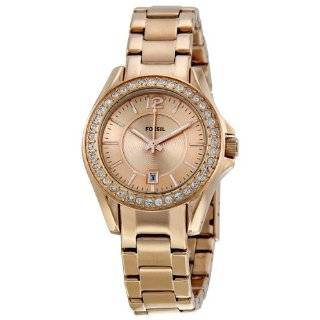  Fossil Riley Plated Stainless Steel Watch   Rose Fossil Watches