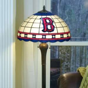 BOSTON RED SOX Team Logo 61 Tall STAINED GLASS FLOOR LAMP (w/ 10 