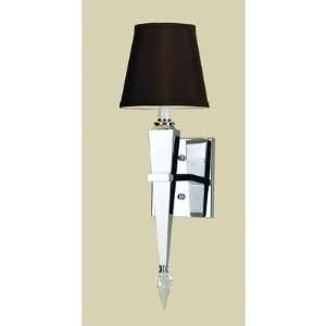 AF Lighting 6753 1W Margo One Light Wall Sconce in Polished Chrome