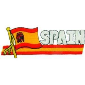  Spain Flag with Script Patch 2 x 5 Patio, Lawn & Garden