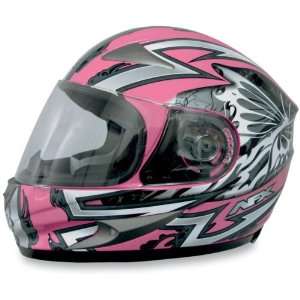AFX FX 90 Helmet, Silver/Pink Passion, Size XS, Primary Color Pink 