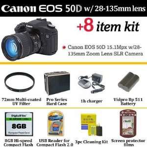  Canon EOS 50D 15.1MP W /28 135mm Zoom Lens Digital SLR 
