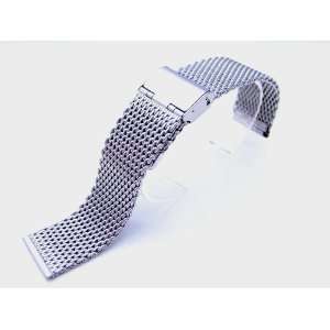   Steel Interlock Design Wire Mesh Watch Band, Bracelet 