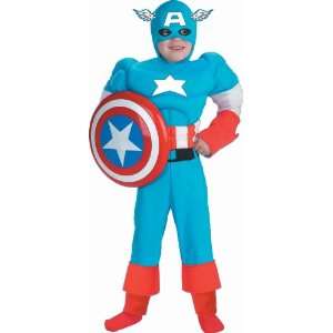  Cesar Uk Marvel Captain America Muscle Costume   3/5 Years 