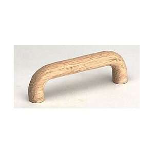 Wire Pull 3 In Centers Unlacquered Oak w/Ins 