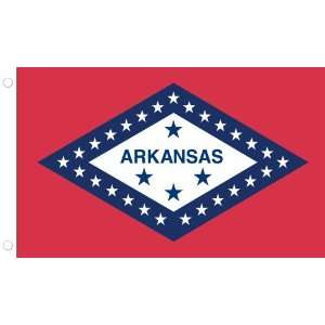  Allied Flag Outdoor Nylon State Flag, Arkansas, 2 Foot by 