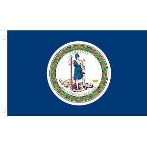  Allied Flag Outdoor Nylon State Flag, Virginia, 5 Foot by 