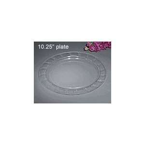  Clear Plastic Heavy Weight Dinner Plates   20 Ct