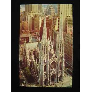  Aerial, St. Patricks Cathedral, New York City 1950s not 