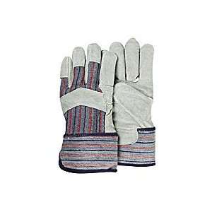 Suede Leather Palm Gloves   Mens one size   12 Pair / Case