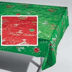  Red/Green Print Metallic Tablecover Toys & Games