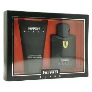 Ferrari Black By Ferrari for Men. Set edt Spray 4.2 Ounces & Showergel 