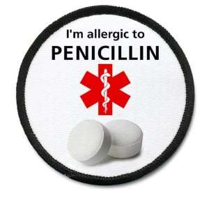 Creative Clam Allergic To Penicillin Black Rim Medical Alert 3 Inch 