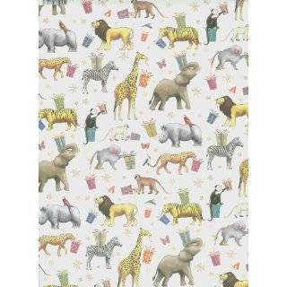 Zoo Animals Rolled Gift Wrap Paper
