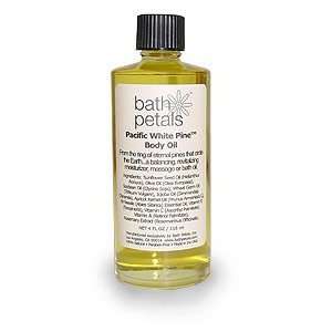    Bath Petals Pacific White Pine Body Oil 4 oz. (120 ml) Beauty