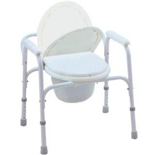 Bedside Commode / Toilet Seat / Safety Rails   All in One Commode