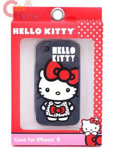 Hello Kitty Apple i Phone 4G Case  Silicone Big Bow  