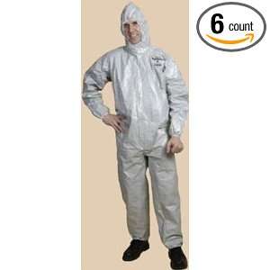 Tychem F Coverall with Hood, Elastic Wrists and Ankles   6 per case 