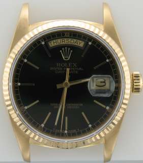 Rolex Day Date President 18k yellow gold Quick Set watch 18038  
