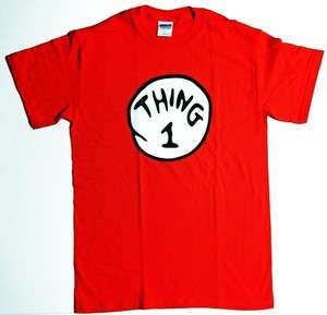 DR. SEUSS THING 1 2 3 4 5 6 TEE SHIRT ADULT / Youth  
