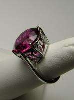   Full Cut Red Ruby Sterling Silver 925 Filigree Ring size 11 New  