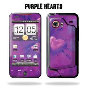   for HTC DROID INCREDIBLE   Purple Heart Cell Phones & Accessories