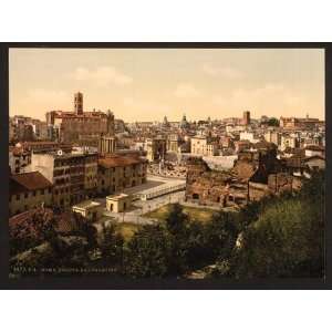   Reprint of A panorama from the Palatine, Rome, Italy