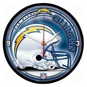 San Diego Chargers Round Clock
