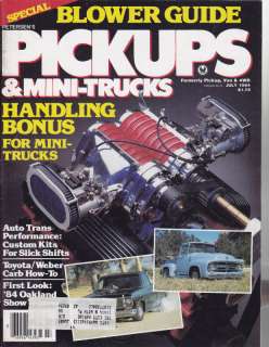 Pickups & Mini Trucks, 7/84, Blowers, Subaru Turbo BRAT  