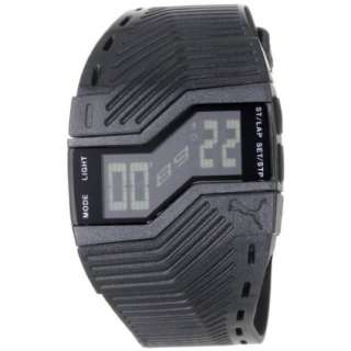 PUMA Mens PU910761006 Turn II Metallic Black Digital Watch   designer 