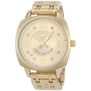 Juicy Couture Womens 1900800 Beau Gold Plated Bracelet Watch 