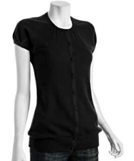 Design History black cashmere short sleeve cardigan   up to 70 