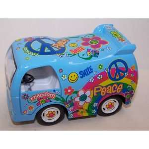 Inches Long By 2 Inches Tall Diecast Metal Pullback Dream Peace Car 