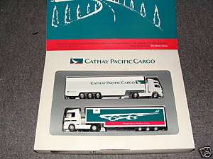 Rare Herpa cars Cathay Pacific Trucks Set old  