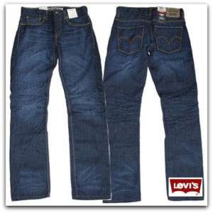 Levis 511 Skinny Straight Skyscraper 0136 Extra Slim Fit Blue Jeans 