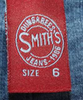 Smiths sz 6 x 32 Stretch Womens Blue Jeans Denim Pants Dungarees FN9 