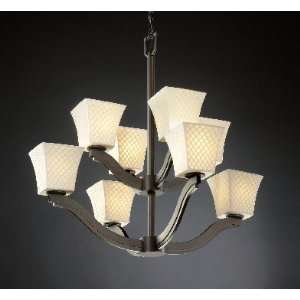   PLET Pleats Square Limoges Traditional / Classic 8 Light Up Lighting C