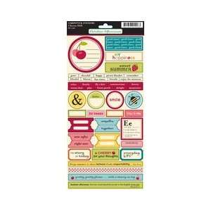  Cherry Hill Cardstock Stickers 5 1/2 Inch by 12 Inch Sheet 