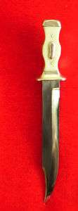 Miniature Bowie Knife By Loos, 1/6 Scale  