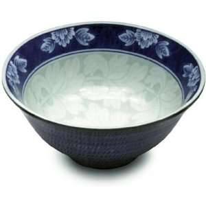    Ceramic Bowl   Celadon Green Floral Design