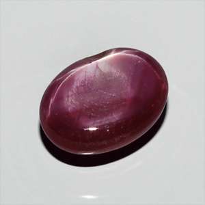78ct OVAL NATURAL TWO SIDE *LUCKY 6 RAY RED STAR RUBY  